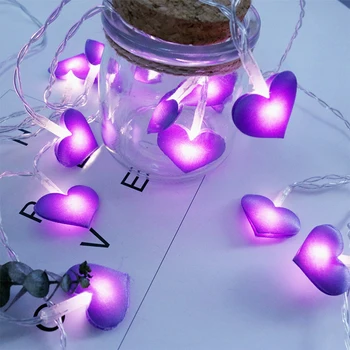 1,5 m Láska Tvarované String Svetlá LED Zdobené Strana Domov Svadobné Farebné Dekorácie Batéria NIE je Súčasťou