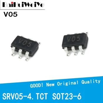 10Pcs/Veľa SRV05-4 SRV05-4.TCT V05 SRV05 Jednosmerný Tv / ESD Diódu SMD SOT23-6 Nové Kvalitné Chipset