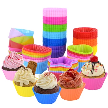 12pcs Silikónové Tortu Formy Muffin Cupcake Pečenie Formy Opakovane Tortu Pečenie Nástroje Pre Domáce Svadby, Narodeniny, Party