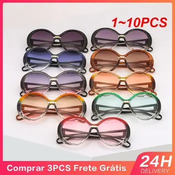 1~10PCS Retro slnečné Okuliare Luxusné Módne Značky 2021 Trend Vintage Nadrozmerné Okuliare Pre Ženy Populárne