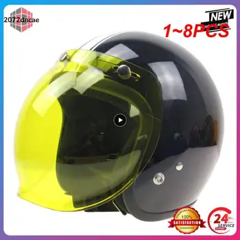 1~8PCS Profesionálne motocyklové prilby Bublina štít UV400 protection to vaše vlastné 3/4 Jet prilba sklo