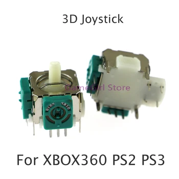 2 ks OEM Nové 3D Analógový Ovládač Palec Stick 3Pin Snímača Modul Pre XBOX360 PS2, PS3 Radič Náhradné