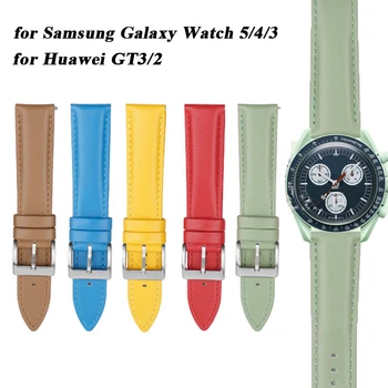 20 mm Popruh pre Samsung Galaxy Watch 5 4 3 Klasické 4 pre Huawei GT3/2 Náhradné Kožené Watc Kapela Šport Rýchle Uvoľnenie Náramok