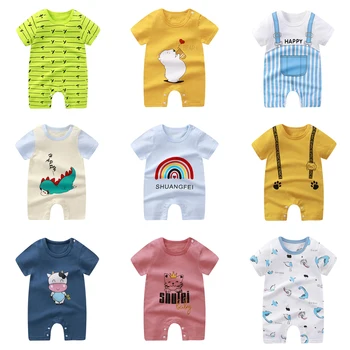 2023 Baby Kombinézu Lete Novorodenca Dievčenské Oblečenie Chlapčenské Krátky Rukáv Kombinézu Detské Oblečenie Novorodenca Dodávky Novorodenca Bodysu