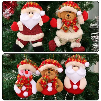 2023 Vianočné Ozdoby DIY Vianočné Darčeky Santa Claus Snehuliak Strom Prívesok Bábika Visí Ozdoby na stromček Domov Šťastný Nový Rok