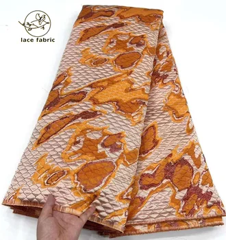 2023 Vysokej Kvality Žakárové Brocade Čipky Textílie Francúzsky Afriky Čipky Textílie Nigérijský Štýl Textílie Pre Asoebi Svadobné Party Šaty