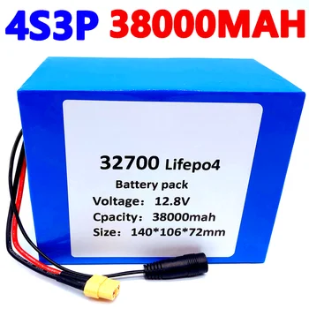32700 Lifepo4 Batterij 4S3P 12.8 V 38Ah 4S 40A 100A Evenwichtige Bms Voor Elektrische Boot Sk Ononderbroken Napájanie 12V