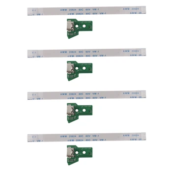 4X Pre SONY PS4 Regulátor Nabíjania cez USB Port Zásuvka Rady JDS-055 5. V5 12 Pin Kábel