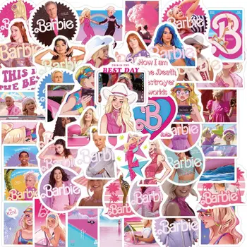 50/100ks Barbie Film Nálepky Detstva Animácie, Bábiky, Dekorácie Mobilný Telefón Prípade Strane Účtu Nepremokavé Nálepky Diy Hračka