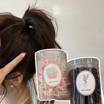 500PCS/set Vlasy Laná Dievčatá Elastické Vlasy Topes kórejský Dieťa gumičky Módne Copu Vlasy Príslušenstvo gumičky Laná