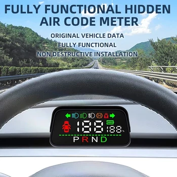 Auto Head-Up Smart Display Vzduchu Kód Meter LCD Nástroj HUD Auto Náhrada Za Tesla Model 3 Y