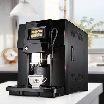 Automatický kávovar LCD espresso kávovar & mlynček na kávu 19 barov cappuccino maker 220v 1250w