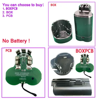 BAT411 Li-ion Batéria Plastové Prípade PCB nabíjania Ochrana Rada Box Pre Bosch 10.8 V, 12V BAT412A BAT413A BAT420 Bývanie Shell