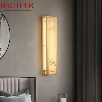 BRAT Mosadz Nástenné svietidlo LED Moderné Luxusné Mramorové Sconces Zariadenie Vnútorných Priestorov pre Domov Spálňa, Obývacia Izba, Chodba
