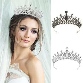 Crystal Svadobné Tiara pre Ženy Royal Queen Koruny Drahokamu Princezná Tiara Vlasy Príslušenstvo Quinceanera Headpieces