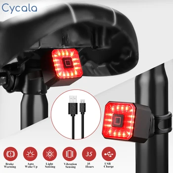 Cycala Požičovňa Smart Auto Brzdu na Snímanie Svetla, Vodotesný LED Nabíjania Cyklistické zadné svetlo na Bicykel Zadné Svetlo MTB Bike Príslušenstvo
