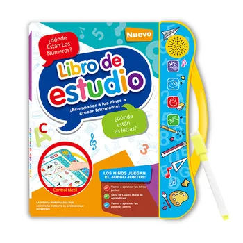 Detské Puzzle angličtina španielčina Vzdelávania Knihy Dieťa Detstva Strany Detí Abecedy Audioknihu Vzdelávacie Hračka