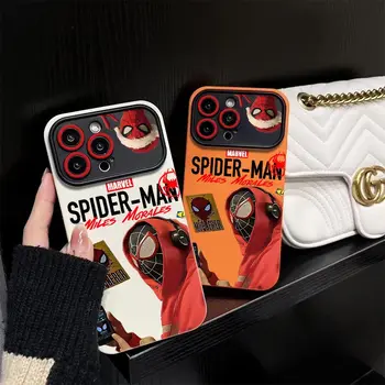 Disney Hudby Spiderman Telefón puzdro pre iPhone 11 12 13 14plus Promax Cartoon Silikónový Kryt pre Apple Telefón Soft Shell