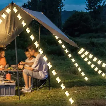 Extra Dlhý Rad Camping Stan Svetlo LED Reťazec Dekoratívne Atmosféru Svetlo Stropné Camping Svetlo
