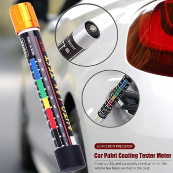 Farba Hrúbka Rozchod Farby Povlaku Tester Auto Vytiahnuť Test Bit Laku Inšpekcie Auto Kolízie Karosérie Škody Detektor