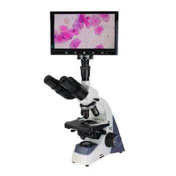 FHD3800 Trinocular Biologický Mikroskop s Vysokým rozlíšením Zobrazovacie Veľké zorné Pole Bakteriálne krvi Detekcie