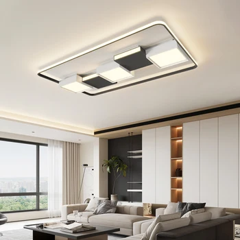 Geometrické obývacia izba svetlo minimalistický moderné LED Severskej atmosféry minimalistický stropné svietidlo tvorivé obdĺžnikové