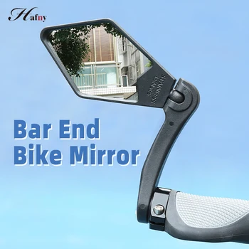 Hafny Požičovňa Riadidlá Konci Bezpečnostné Spätné Zrkadlo 360 ° Otočná Širokú Škálu Späť Pohľad Reflektor MTB Skladacia Cyklistické Zrkadlo