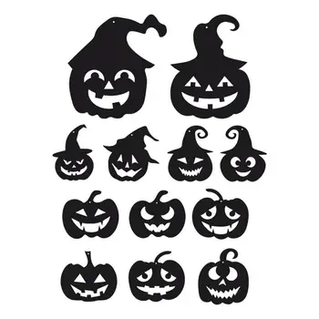 Halloween Dekor 12 Kusov 3D Žiary V DarkScary Ghost Samolepky na Stenu S Laná Strašidelné Ghost Samolepky na Stenu Dekorácie