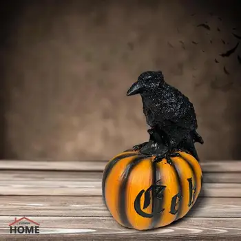 Halloween Raven Tekvica Živice Figúrka Dekorácie
Halloween Socha Krytý Stôl Dekorácie Remeslá 

 Krbom Kuchyňa Ornament