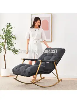 Hojdacia stoličky, balkón domov, voľný čas kresle dospelých lenivý gauč malý byt Nordic spálňa tehotná žena zimné hojdacia