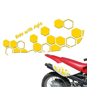 Honeycomb Obtlačky Pre Motocykel Reflexné Auto Dekor Mimo Nálepky Presné Rezanie Auto Dekor Mimo Nálepky Na Bicykli