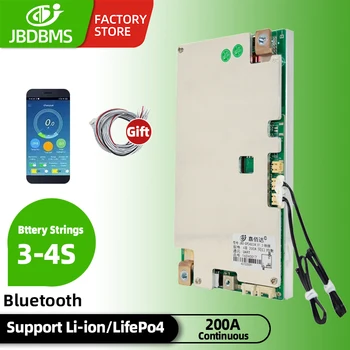 JBD 4S 12V Lifepo4 batérie BMS 100A 150A 200A Smart Bms Série Súvislosti S Free Bluetooth Temp Senzor Lítiové Batérie, H Kúrenie JBD