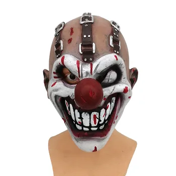 Jeden-eyed Joker Maska Horor Maškarný Party Latex Strašidelné Klaun Maska Halloween Strašidelné Masky Cosplay Vrah Pokrývky hlavy