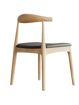Jedálenské stoličky späť dospelých severské drevo stoličky z masívu domov moderný minimalistický kaviareň reštaurácia stolice tabuľky, stoličky horn stoličky
