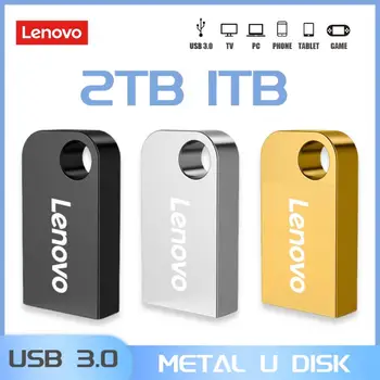 Lenovo 1 TB/2 TB Pen Disku, Pamäťovej Jednotky USB Flash 256 gb 512 gb diskom 128GB Kov TYP C OTG vysokorýchlostné Usb 3.0 Nepremokavé kl ' úč Stick