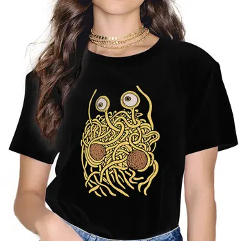 Lietajúci Špagety Monsterism Tee Klasické Tričko Grafické Ženy Topy Vintage Goth Vlákno Harajuku Polyester Tričko