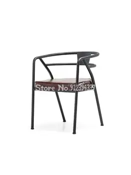 loft Americký retro priemyselné štýl kovaného železa kožené sedacie kreslo stolice, jedálenské stoličky kaviareň doma stoličky stoličky