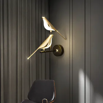 Moderné Jednoduchosť Led Nástenné Svietidlo Straka Vták Model Svetla Sconce Svetlo Vnútorné Osvetlenie Domácej Kuchyni Posteli Spálňa Obývacia Izba