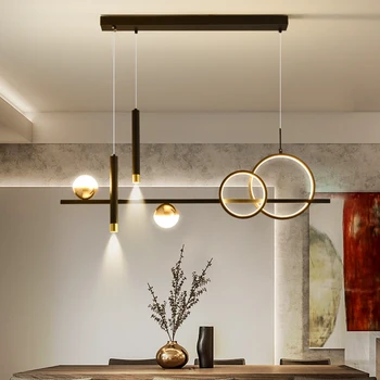 Moderný Minimalistický Led Prívesok Osvetlenie s Diaľkovým ovládaním Spot Lampy, Kuchynský Stôl Jedáleň Kancelária Luster Dekor Zariadenie