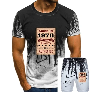 Muži tričko 1970 retro 1970 T Tričko Vytlačené T-Shirt tees top