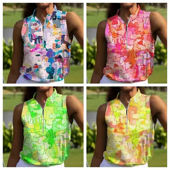 Nedeľa Swagger Golfové oblečenie pre Ženy Polo Tričko Golfové Oblečenie Ropa Mujer De Golf Rýchle Suché Tričko bez Rukávov Top Golf Oblečenie
