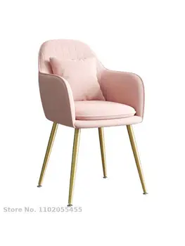 Nordic light luxusná stolička, operadlo, spálňa dievčatá domov čisté červené make-up stolice toaletný stolík moderný minimalistický iny štýl