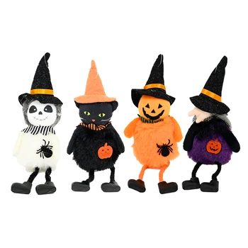 Nové Halloween ghost festival dekorácie horor oblečenie pre bábiku závesné dekorácie čarodejnice tekvica bábika ozdoby