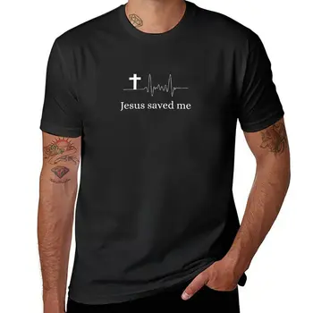 Nové Ježiš ma zachránil T-Shirt vlastné tričká Estetické oblečenie úžasný t shirt grafické tričko pánske tričká