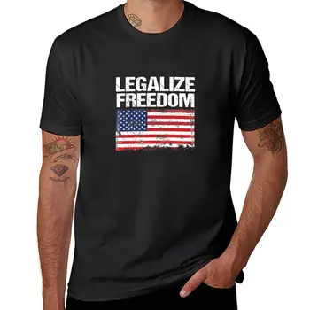 Nové Legalizovať Slobody T-Shirt vtipné tričko grafické t košele čierna t-košele pre mužov