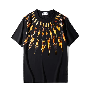 Nový luxusný Mužov 2023 Neil Oheň thunderbolt Tričká (T-Shirt Hip Hop Skateboard Parkour Ulici Bavlna T-Shirts Tee Top #424