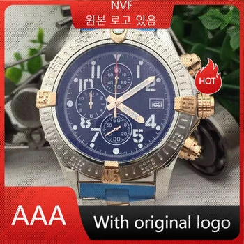 NVF pánske Hodinky 904l z Nerezovej Ocele, Quartz hodinky 45mm-BR