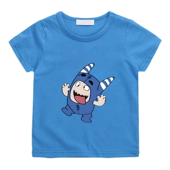 Oddbods Modrá POGO Cartoon T-tričko 100% Bavlna Príležitostné Letné Deti Tee-tričko Vysokej Kvality Pohodlné Tees Chlapci Dievčatá Tshirts