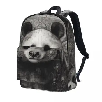 Panda Batoh, Ceruzky Rysovacie Vysokou Podrobností Módne Batohy Mužov Turistiku Tlač Vysokej Školy Tašky Dizajnér Batoh