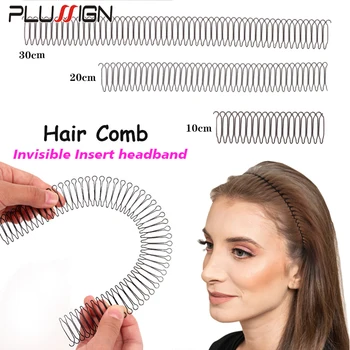 Plussign 30 cm Vlnité Kovové Vlasy Hoop Unisex Hairbands 10 cm Pečenie Farba Vlasov Klipy 20 cm Rozbité Vlasy Hrebeňom 1Pcs/Veľa Vlasy Príslušenstvo